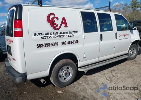 2022 GMC Savana 2500 Work Van from USA, damaged, VIN 1GTW7AF75N1241733